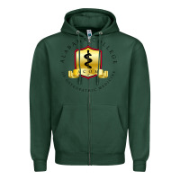Sports Green (ACOM) Al4b4m4, College of Osteopathic Medicine Zipper Hoodie - InspiraDesign