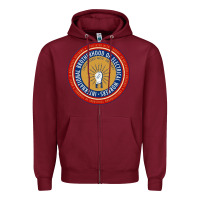 Burgundy IBEW electrician Zipper Hoodie - InspiraDesign