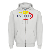 Dove Grey us open tennis Zipper Hoodie - InspiraDesign