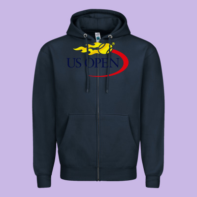 Us Open Tennis Zipper Hoodie Designed By Inspiradesign