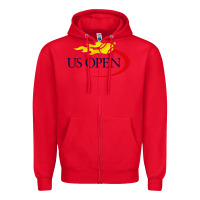 Red us open tennis Zipper Hoodie - InspiraDesign