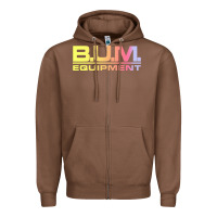 Chestnut vintage bum equipment 02 Zipper Hoodie - InspiraDesign