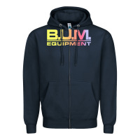 Navy vintage bum equipment 02 Zipper Hoodie - InspiraDesign