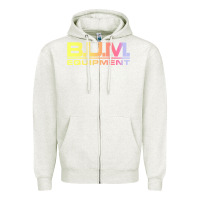 Oatmeal Heather vintage bum equipment 02 Zipper Hoodie - InspiraDesign