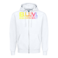 White vintage bum equipment 02 Zipper Hoodie - InspiraDesign