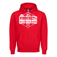Red Pinochet Helicopter Tours Zipper Hoodie - InspiraDesign