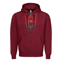 Burgundy music emper Zipper Hoodie - InspiraDesign