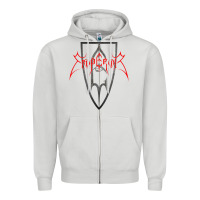 Dove Grey music emper Zipper Hoodie - InspiraDesign