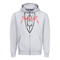 Heather Grey music emper Zipper Hoodie - InspiraDesign