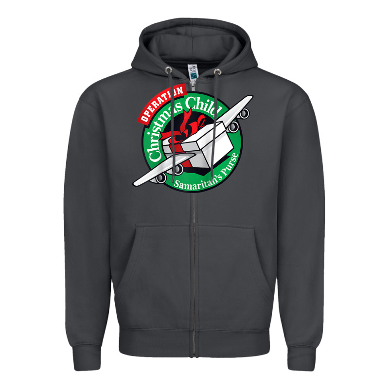 Samaritan's Purse Operation Christmas Child Funny Raglan Baseball Tee Zipper Hoodie by InspiraDesign | Teevron