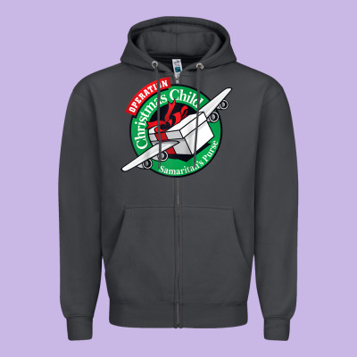 Samaritan's Purse Operation Christmas Child Funny Raglan Baseball Tee Zipper Hoodie Designed By Inspiradesign