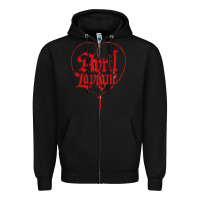 Black avril lavigne Zipper Hoodie - InspiraDesign
