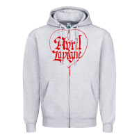 Heather Grey avril lavigne Zipper Hoodie - InspiraDesign