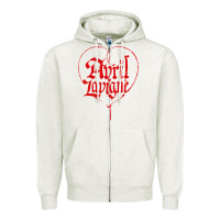 Oatmeal Heather avril lavigne Zipper Hoodie - InspiraDesign