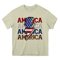 Mossy America with lightning bold Heavy Core Tee - CowGirlArtShop