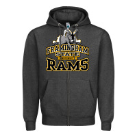 Charcoal Heather framingham state Zipper Hoodie - InspiraDesign