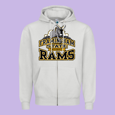 Framingham State Zipper Hoodie Designed By Inspiradesign