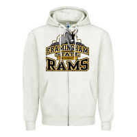 Oatmeal Heather framingham state Zipper Hoodie - InspiraDesign