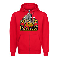 Red framingham state Zipper Hoodie - InspiraDesign