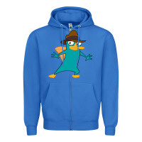 True Royal Perry The Platypus Zipper Hoodie - InspiraDesign