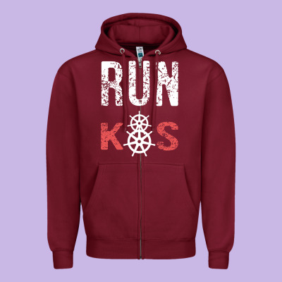 Run K8s Zipper Hoodie Designed By Inspiradesign