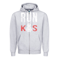 Heather Grey RUN k8s Zipper Hoodie - InspiraDesign