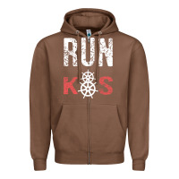Chestnut RUN k8s Zipper Hoodie - InspiraDesign