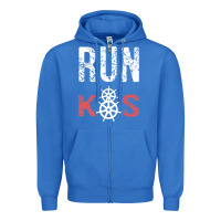 True Royal RUN k8s Zipper Hoodie - InspiraDesign