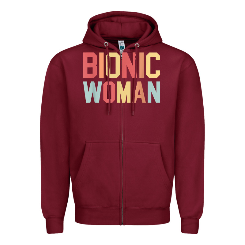 Bionic Woman Injury Accident Broken Hip Leg Arm Surgery T Shirt Zipper Hoodie by InspiraDesign | Teevron