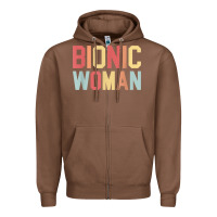 Chestnut bionic woman injury accident broken hip leg arm surgery t shirt Zipper Hoodie - InspiraDesign