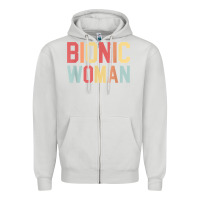 Dove Grey bionic woman injury accident broken hip leg arm surgery t shirt Zipper Hoodie - InspiraDesign