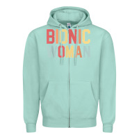 Seafoam bionic woman injury accident broken hip leg arm surgery t shirt Zipper Hoodie - InspiraDesign