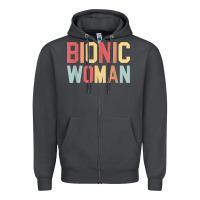 Smoke bionic woman injury accident broken hip leg arm surgery t shirt Zipper Hoodie - InspiraDesign