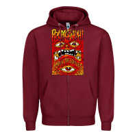 Burgundy Kite fly Zipper Hoodie - InspiraDesign