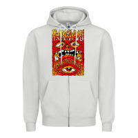 Dove Grey Kite fly Zipper Hoodie - InspiraDesign