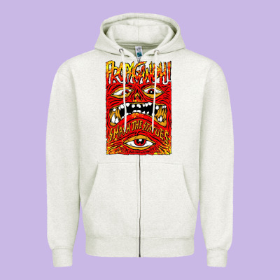 Kite Fly Zipper Hoodie Designed By Inspiradesign
