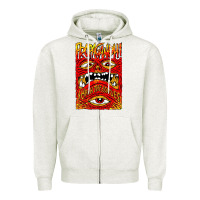 Oatmeal Heather Kite fly Zipper Hoodie - InspiraDesign