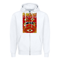 White Kite fly Zipper Hoodie - InspiraDesign