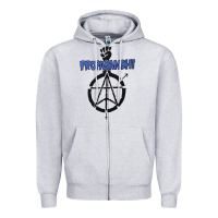 Heather Grey propagandhi Zipper Hoodie - InspiraDesign