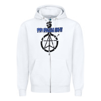 White propagandhi Zipper Hoodie - InspiraDesign