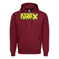 Burgundy Ṇ0FX NEW C0LLECTI0N Zipper Hoodie - InspiraDesign