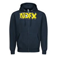 Navy Ṇ0FX NEW C0LLECTI0N Zipper Hoodie - InspiraDesign
