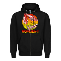 Black Propagandhi Merch Essential Zipper Hoodie - InspiraDesign