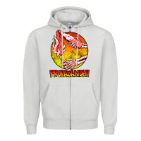 Dove Grey Propagandhi Merch Essential Zipper Hoodie - InspiraDesign