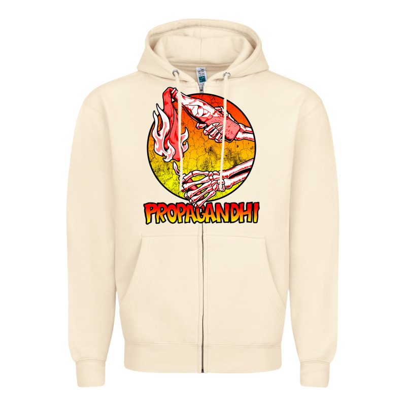 Propagandhi Merch Essential Zipper Hoodie by InspiraDesign | Teevron