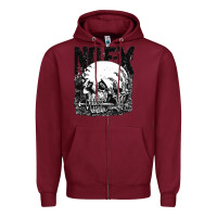 Burgundy erfssfs Zipper Hoodie - InspiraDesign