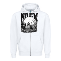 White erfssfs Zipper Hoodie - InspiraDesign