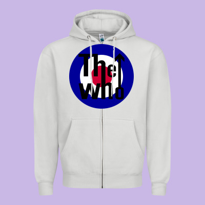 Rock And Roll Zipper Hoodie Designed By Inspiradesign