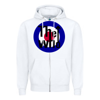 White rock and roll Zipper Hoodie - InspiraDesign