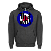 Charcoal Heather rock and roll Zipper Hoodie - InspiraDesign